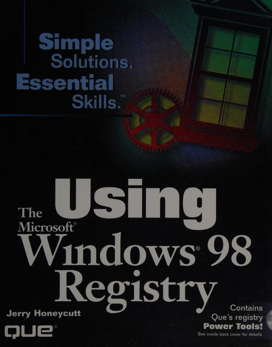 Front cover of Using the Windows 98 Registry by Jerry Honeycutt, published by Que, 1998